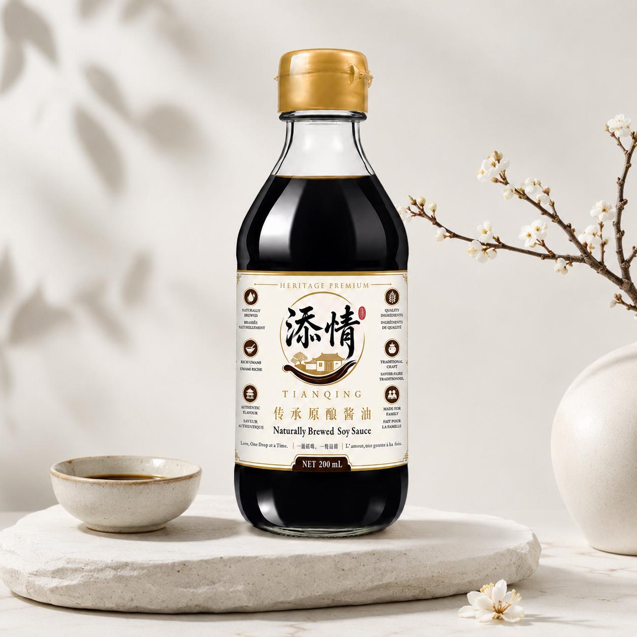 添情醬油200ml裝 TianQing Soy Sauce 200ml - Image 2