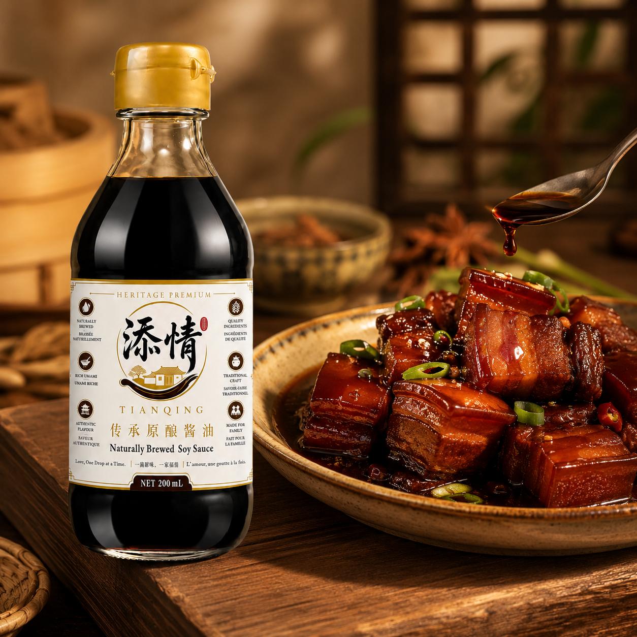 添情醬油200ml裝 TianQing Soy Sauce 200ml - Image 3