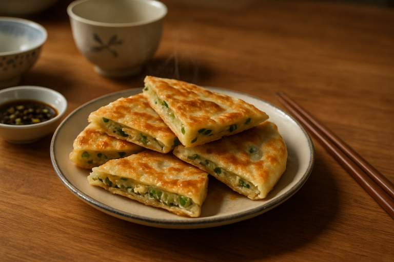 蔥油餅做法：外酥內軟的家常麵點食譜