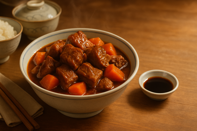 紅燒牛腩做法：用醬油燉出濃厚肉香