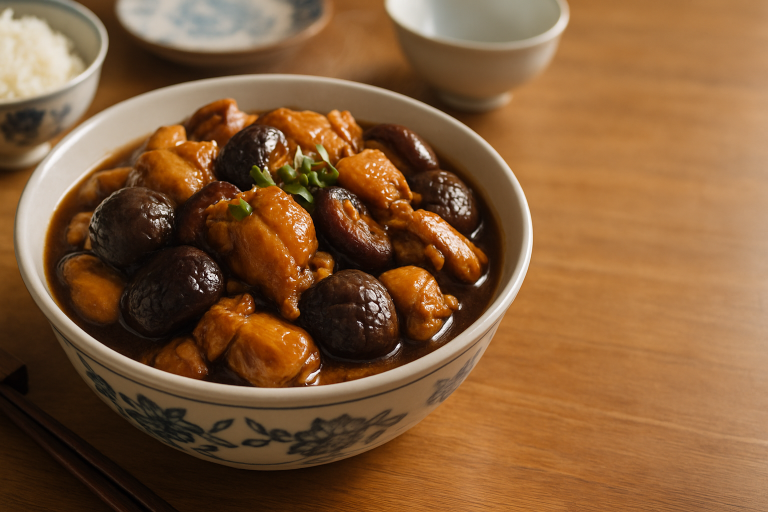 香菇燜雞做法：醬香與菇香融合的家常雞肉菜